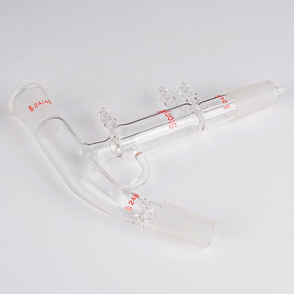 Stonylab Borosilicate Glass Short Path Distillation Kit - 24/40 Joints & Hose Connections - Lab Distilling Apparatus for Essential Oils, CBD Extraction & Chemistry Experiments - Perfect for Home Labs & Professional Research Facilities