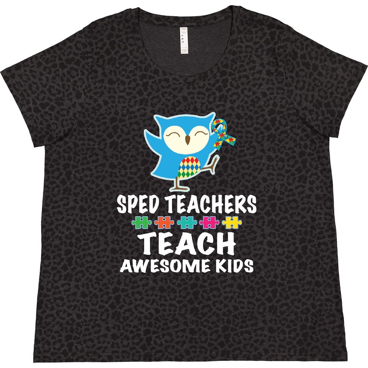 SPED Teacher Autism Awesome Kids Women's Plus Size T-Shirt - Comfortable & Supportive Teaching Apparel for Special Education Professionals | Perfect for Classroom, Awareness Events & Casual Wear