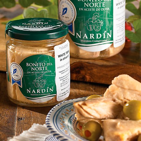 Premium Nardin Bonito del Norte Tuna Loin - 8.5oz (240g) Wild Caught Spanish Albacore Tuna | Perfect for Salads, Pasta & Healthy Meal Prep