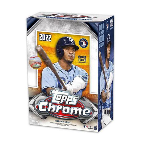 2022 Topps Chrome Baseball Blaster Box - 24 Packs of MLB Trading Cards - Perfect for Collectors, Investors & Fantasy Sports Fans - Great Gift for Baseball Enthusiasts