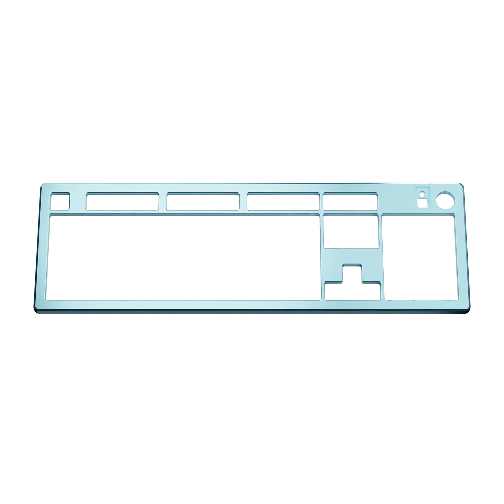 GMMK 3 Mechanical Keyboard Top Case - Premium Metal Frame in Arctic Blue (100% Layout) for Gaming, Typing & Office Work