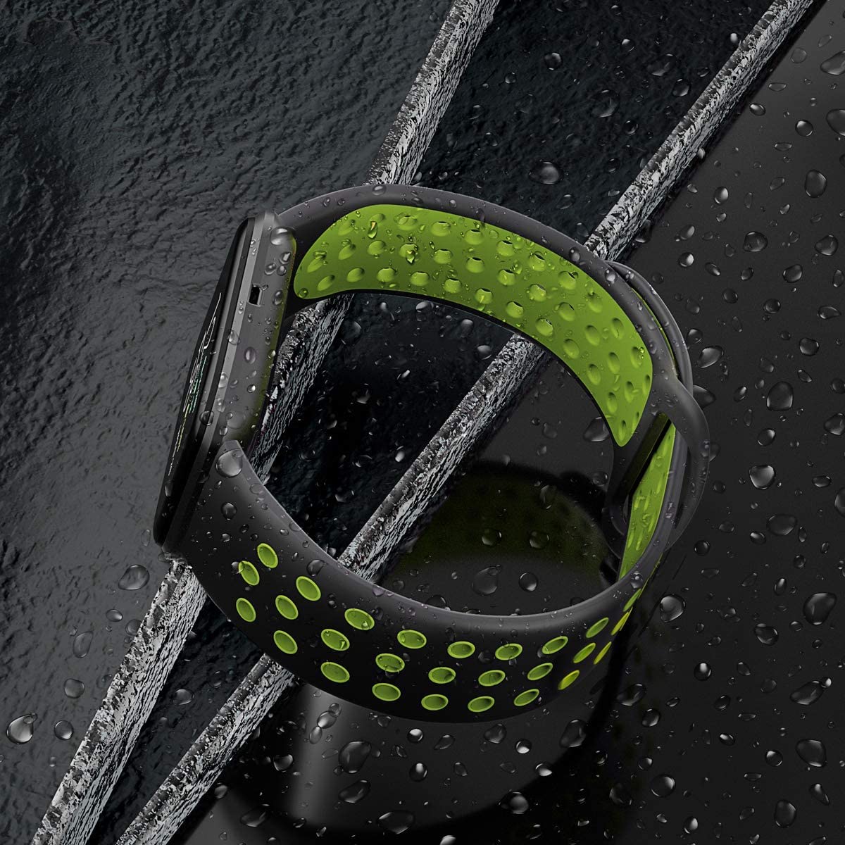 Premium Silicone Watch Bands Compatible with Fitbit Versa/Versa 2/Lite/Special Edition - Durable Replacement Straps for Men & Women - Perfect for Workouts, Running & Everyday Wear
