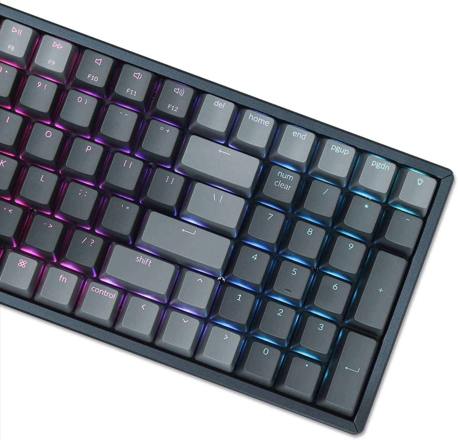 Keychron K4 Bluetooth/Wireless Mechanical Keyboard with RGB Backlit, Hot-Swappable 100-Key Compact Design, USB Wired Gaming Keyboard for Mac & Windows - Aluminum Frame, Gateron Red Switch | Perfect for Office Work, Gaming & Programming
