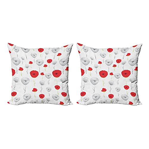 Scarlet Green Pale Grey