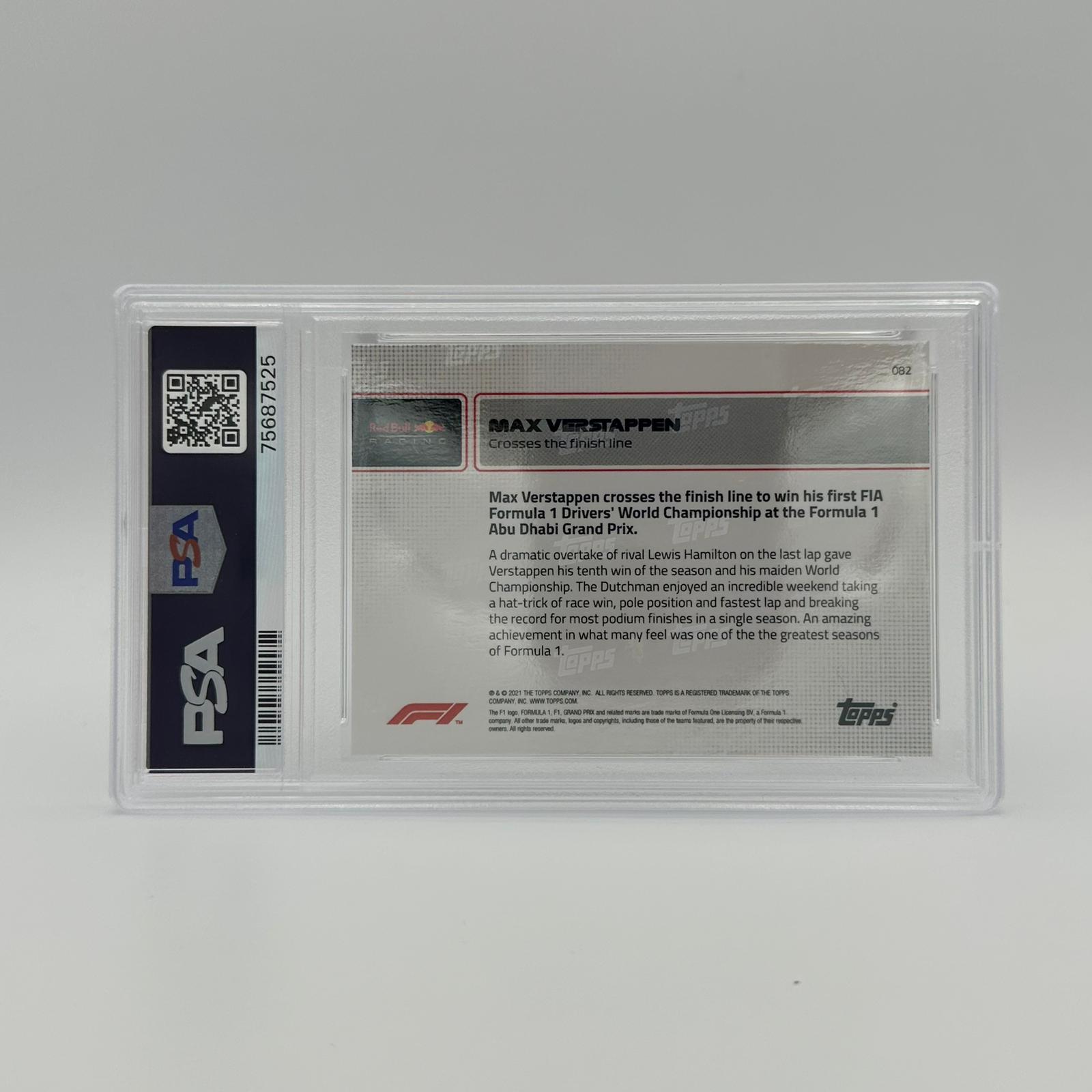 PSA 10 Graded 2006 Topps Max Verstappen #82 