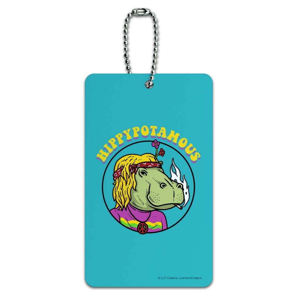 Funny Hippo Luggage Tag - Humorous Carry-On ID Tag for Suitcases & Bags | Perfect for Travel, Vacation & Airport Identification