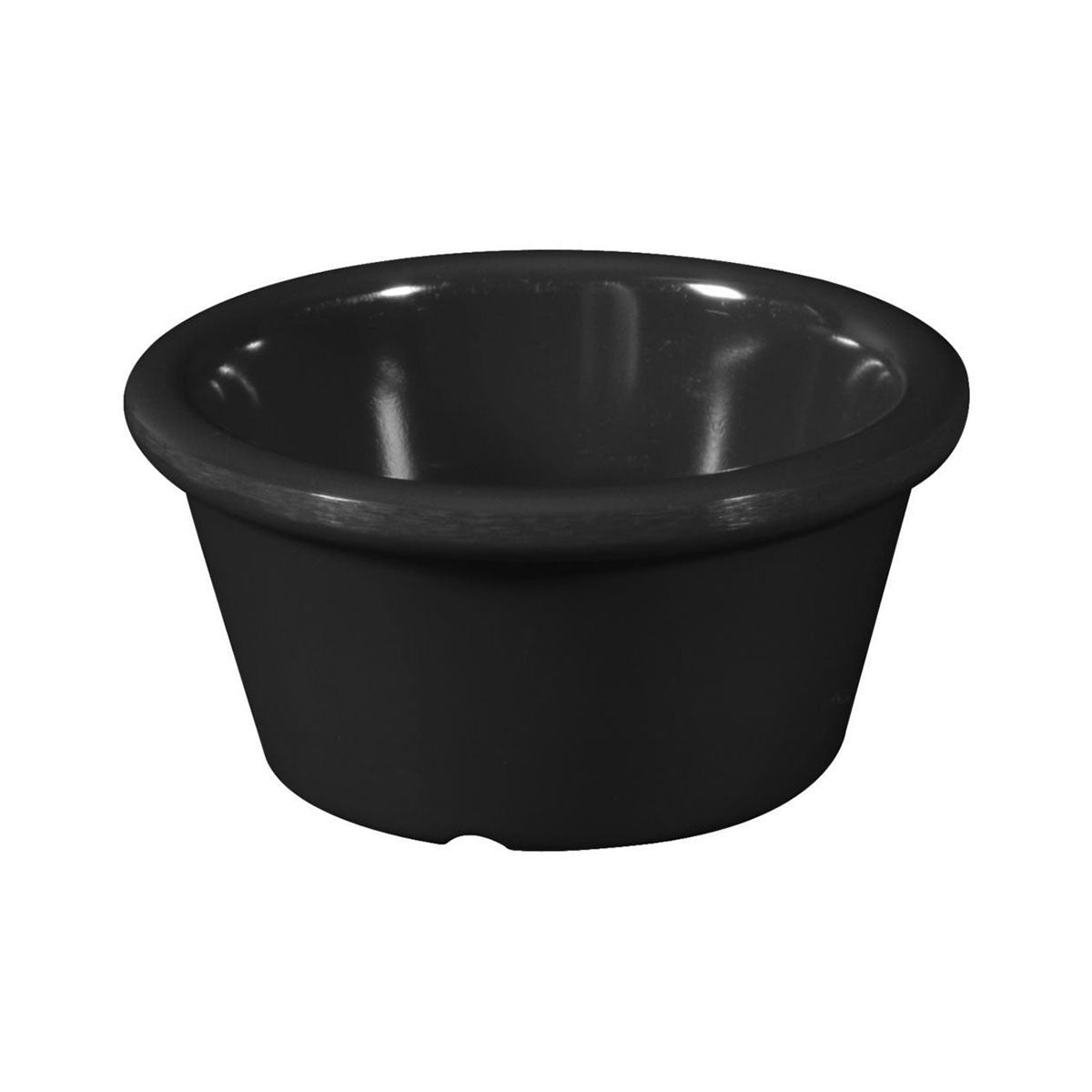 GET S 630 BK Smooth Melamine Ramekin - 3 oz Black Mini Bowl for Desserts, Dips & Side Dishes | Microwave & Dishwasher Safe | Perfect for Restaurants, Catering & Home Use