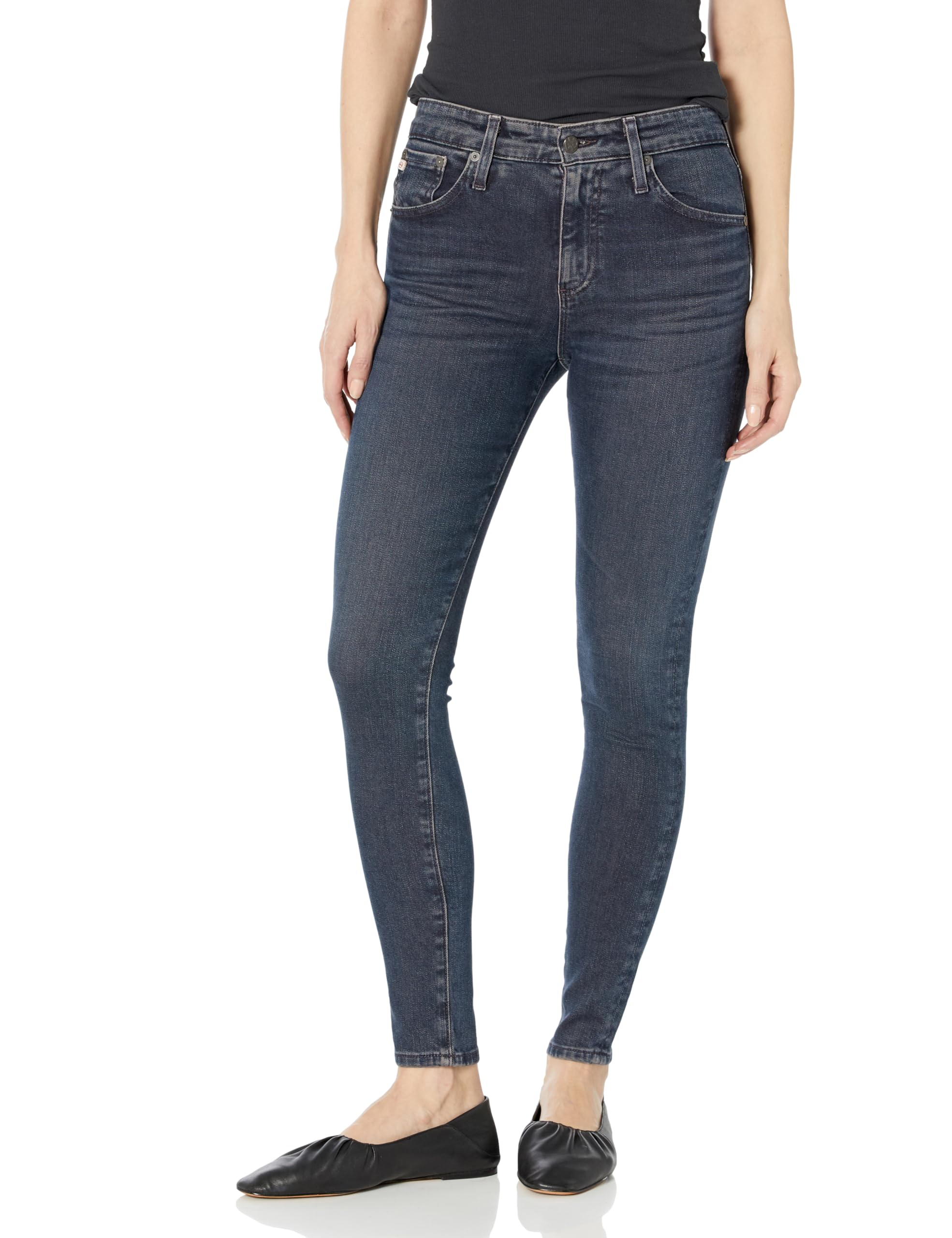 AG Adriano Goldschmied Women's The Farrah High Waist Skinny Jeans - Stretch Denim Pants for Casual Wear & Night Out