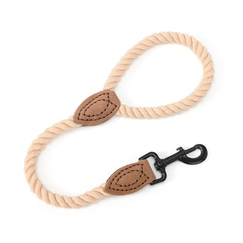 Short Cotton Leash-Light Brown
