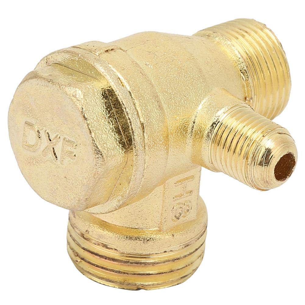 3-Port Brass Air Compressor Check Valve - High-Quality Pneumatic Accessory for Central Pneumatic Air Compressors | Perfect for Air Tools, HVAC Systems & Industrial Applications