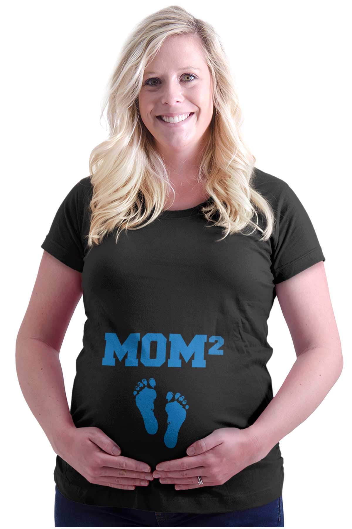 Brisco Brands Women's Maternity Pregnancy Announcement T-Shirt - Comfortable Cotton Tee for Expecting Moms - Perfect for Baby Showers, Gender Reveals & Maternity Photos