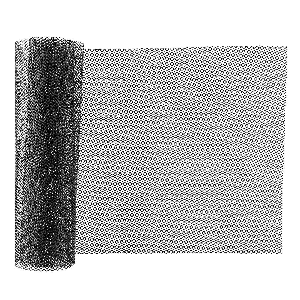 Universal Car Grille Mesh - Black Aluminum Alloy Rhombic Grill Net 3x6mm for Vehicle Body & Bumper Protection | Durable Auto Exterior Upgrade for Trucks, SUVs & Sports Cars