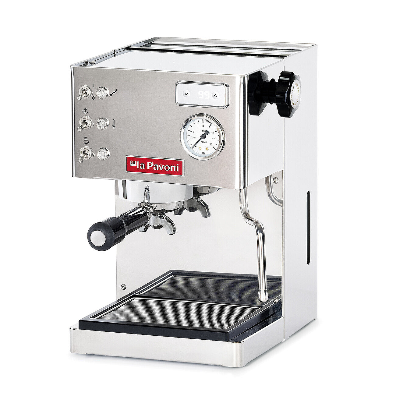 La Pavoni Casabar Termo PID Espresso Machine - Silver (Item# LPMCBS02EU) | Professional Coffee Maker for Home & Cafe Use