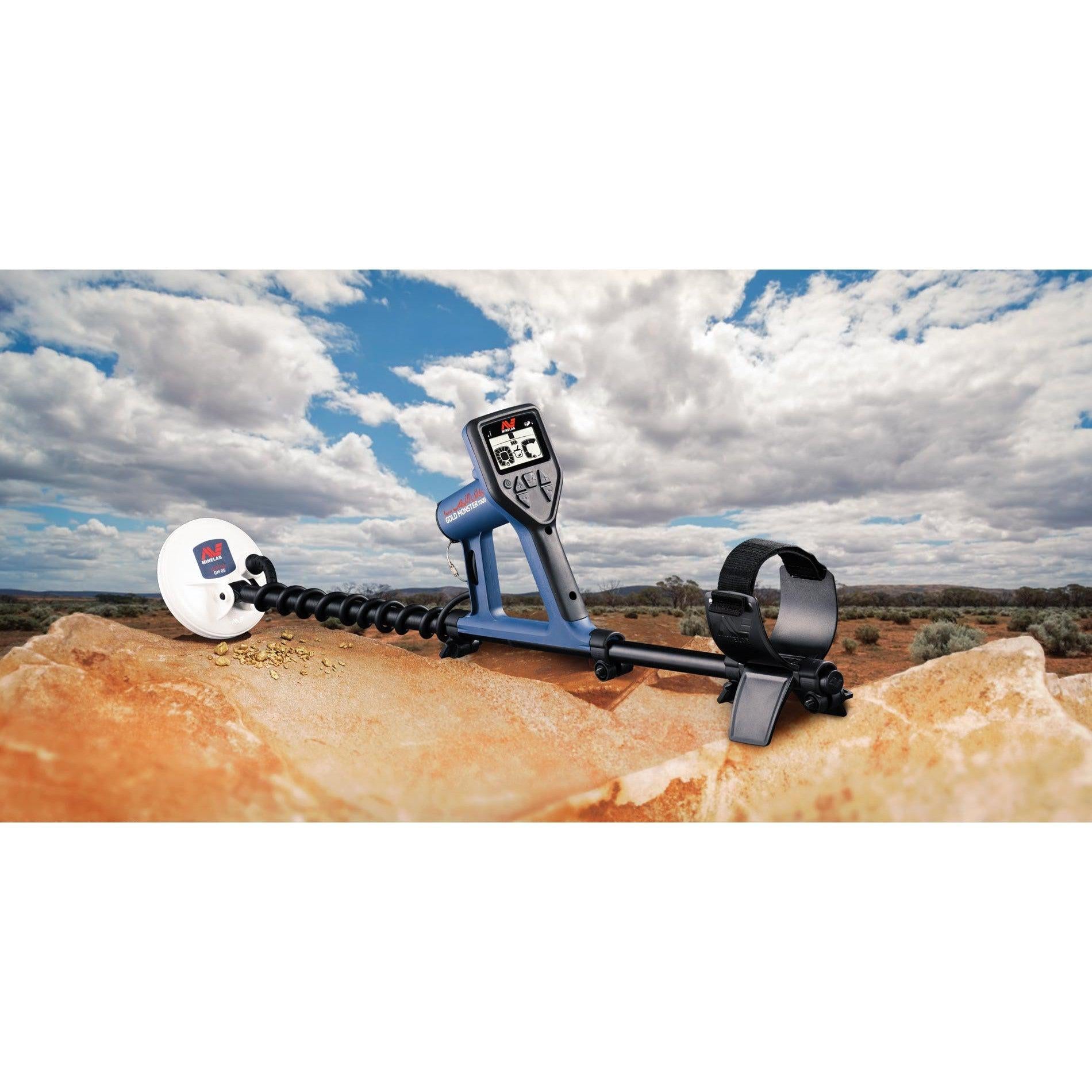 Minelab Gold Monster 1000 Metal Detector for Gold Prospecting - Waterproof & Lightweight Design for Treasure Hunting Adventures