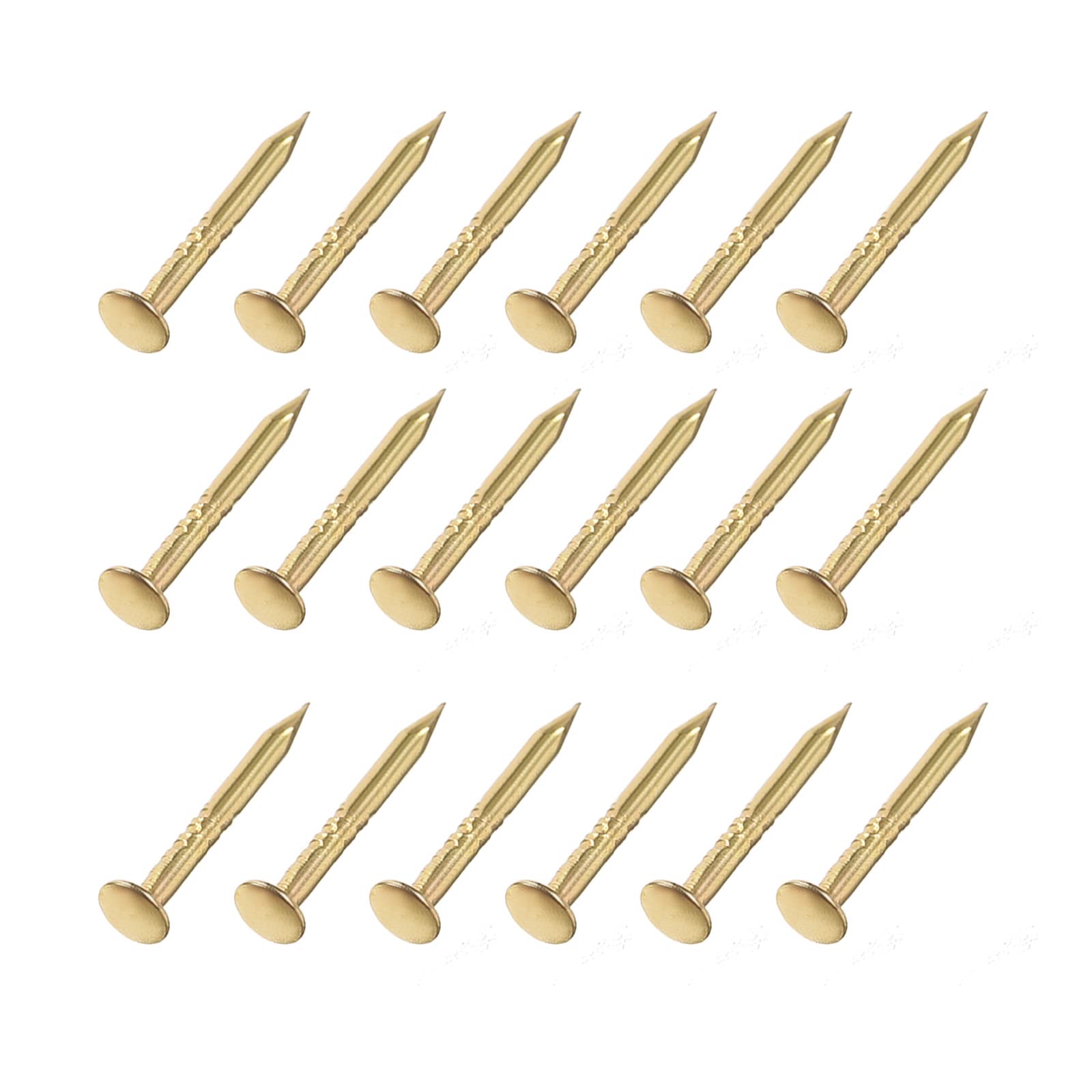 METALLIXITY 200pcs Small Nails (1x10mm) - Carbon Steel Tiny Hardware Nails for Woodworking, DIY Projects & Home Repairs - Gold Tone Finish - Perfect for Furniture Assembly, Picture Hanging & Crafting
