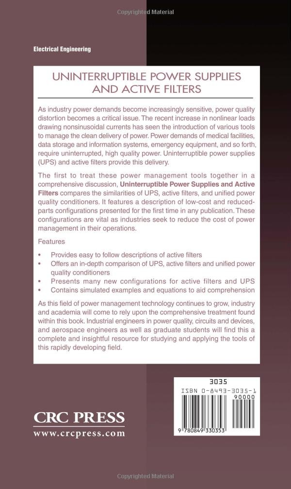 Uninterruptible Power Supplies & Active Filters - Power Electronics for Home & Office Backup Systems - Reliable UPS for Computers, Servers & Medical Equipment