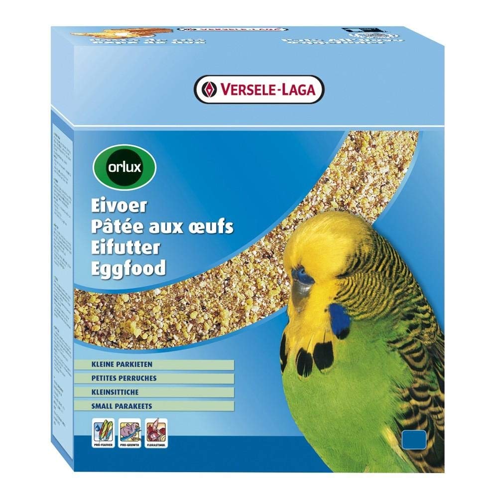 Premium Orlux Dry Eggfood for Budgies - High Protein Bird Food for Healthy Feathers & Growth - Ideal for Breeding, Molting & Daily Nutrition