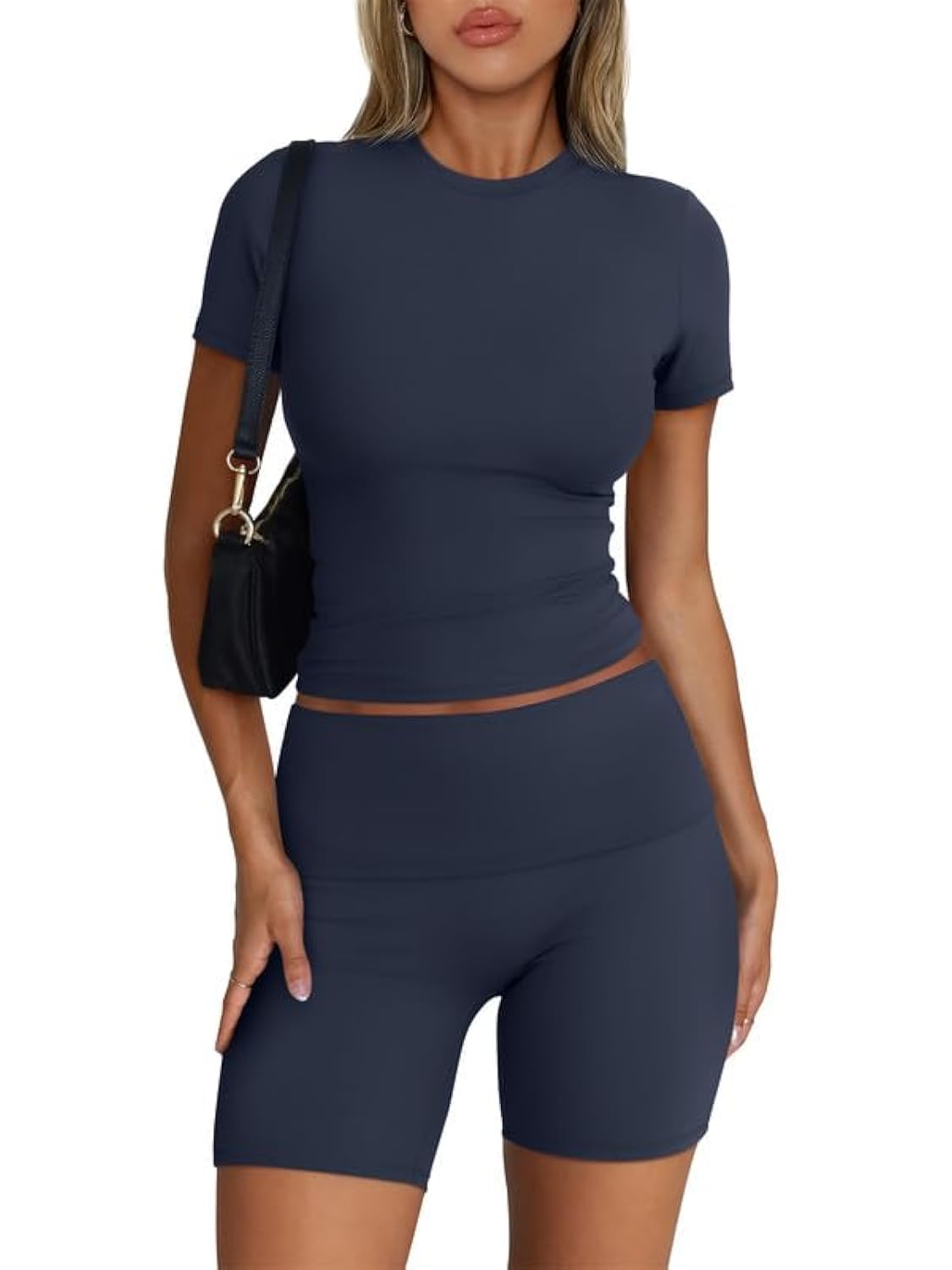 Trendy Queen Women's 2-Piece Workout Sets - Matching Shorts & Top Lounge Sets for Summer, Gym, Yoga & Casual Outfits | Perfect for Workouts, Running, Travel & Lounge Wear