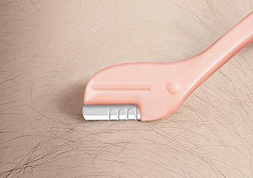 WOIWO Eyebrow Trimmer & Shaver - 2 Pack Mini Plastic Beauty Tools for Precise Eyebrow Grooming | Perfect for Home & Travel Makeup Kits