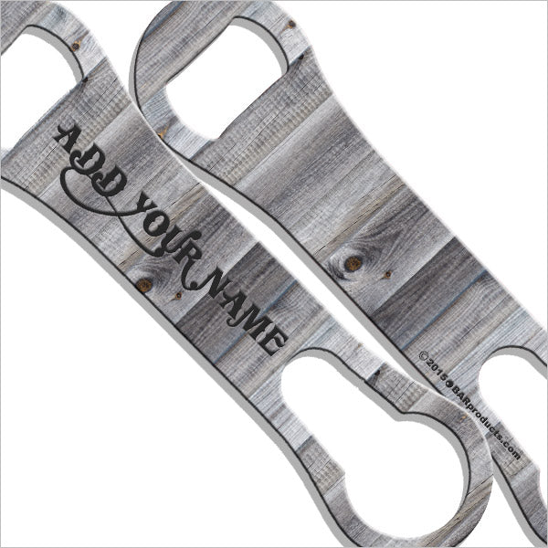 Personalized V Rod® Wooden Bottle Opener - Custom Name Engraved - Perfect for Home Bars, Man Caves & BBQ Parties