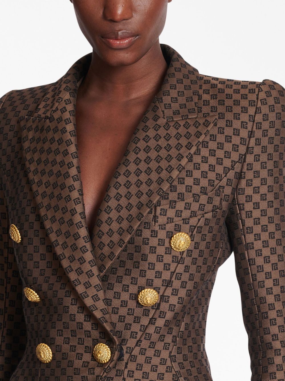 Balmain Brown Leather Jacket for Men & Women | Luxury Designer Outerwear for Fall & Winter Fashion | Perfect for Parties, Dates & Night Out