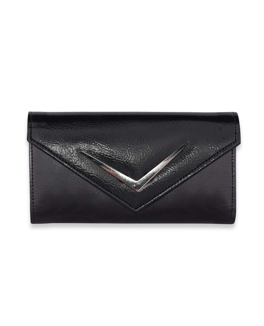 Vintage Inspired Chevron Logo Women's Wallet - Stylish & Durable Leather Clutch for Everyday Use, Travel & Special Occasions