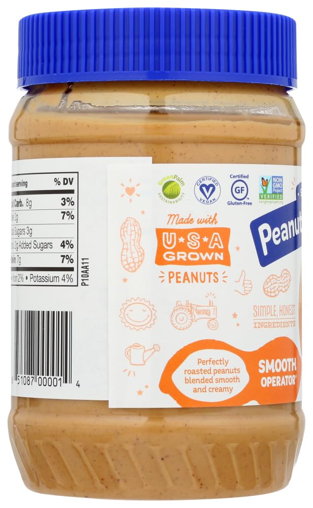 Peanut Butter & Co Smooth Operator Peanut Butter - 16 Oz Jars (6 Pack) | Creamy Spread for Sandwiches, Baking & Healthy Snacks