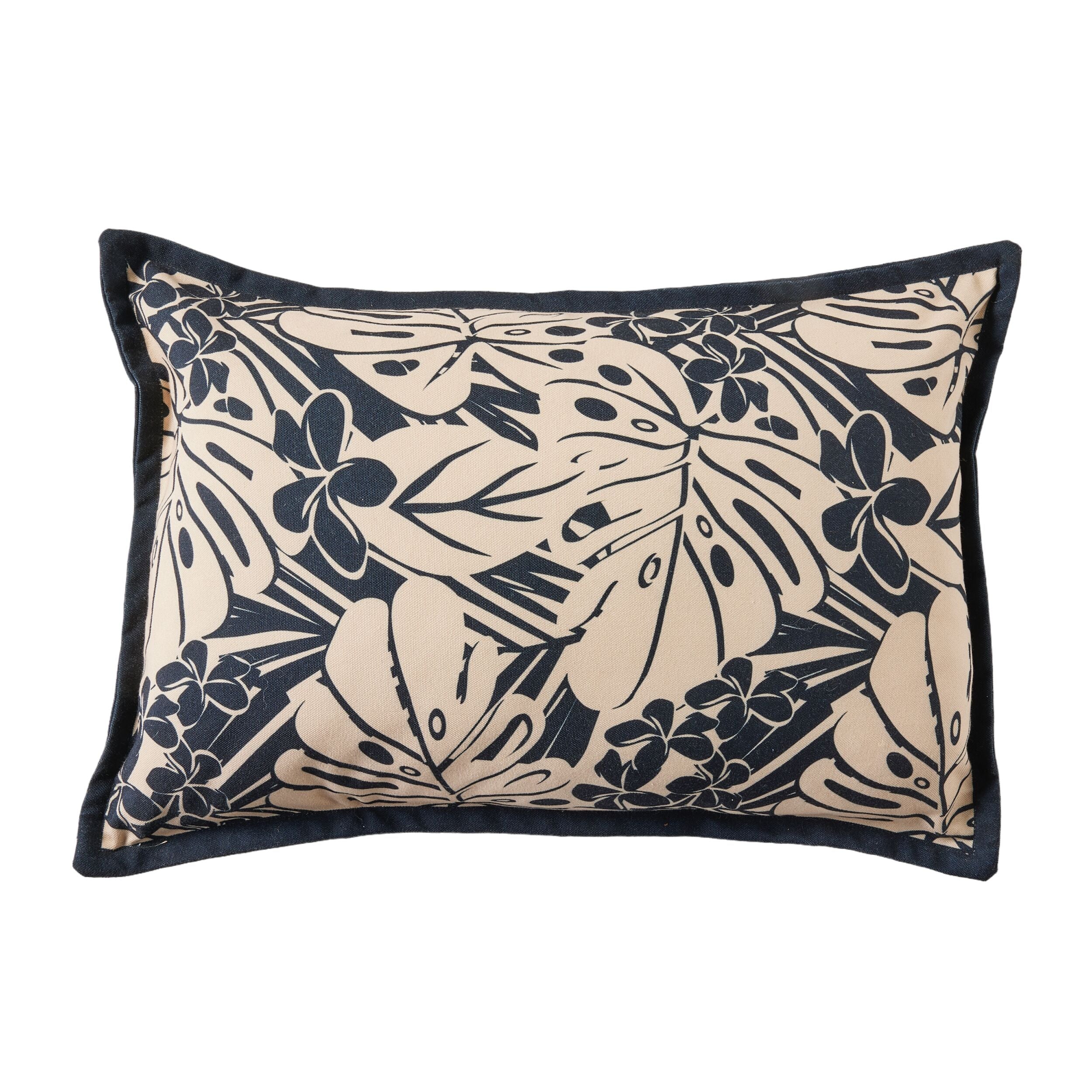 Aruba Monstera Leaf Throw Pillow Cover 60x40cm - Tropical Home Decor for Living Room, Bedroom & Outdoor