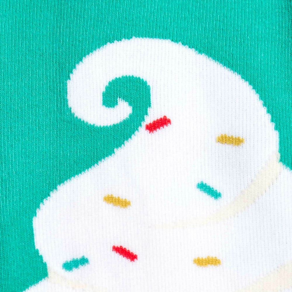 Sock It To Me Knee High Junior Socks - Ice Cream Dream Pattern Fun Novelty Socks for Girls | Perfect for School, Cosplay & Everyday Wear