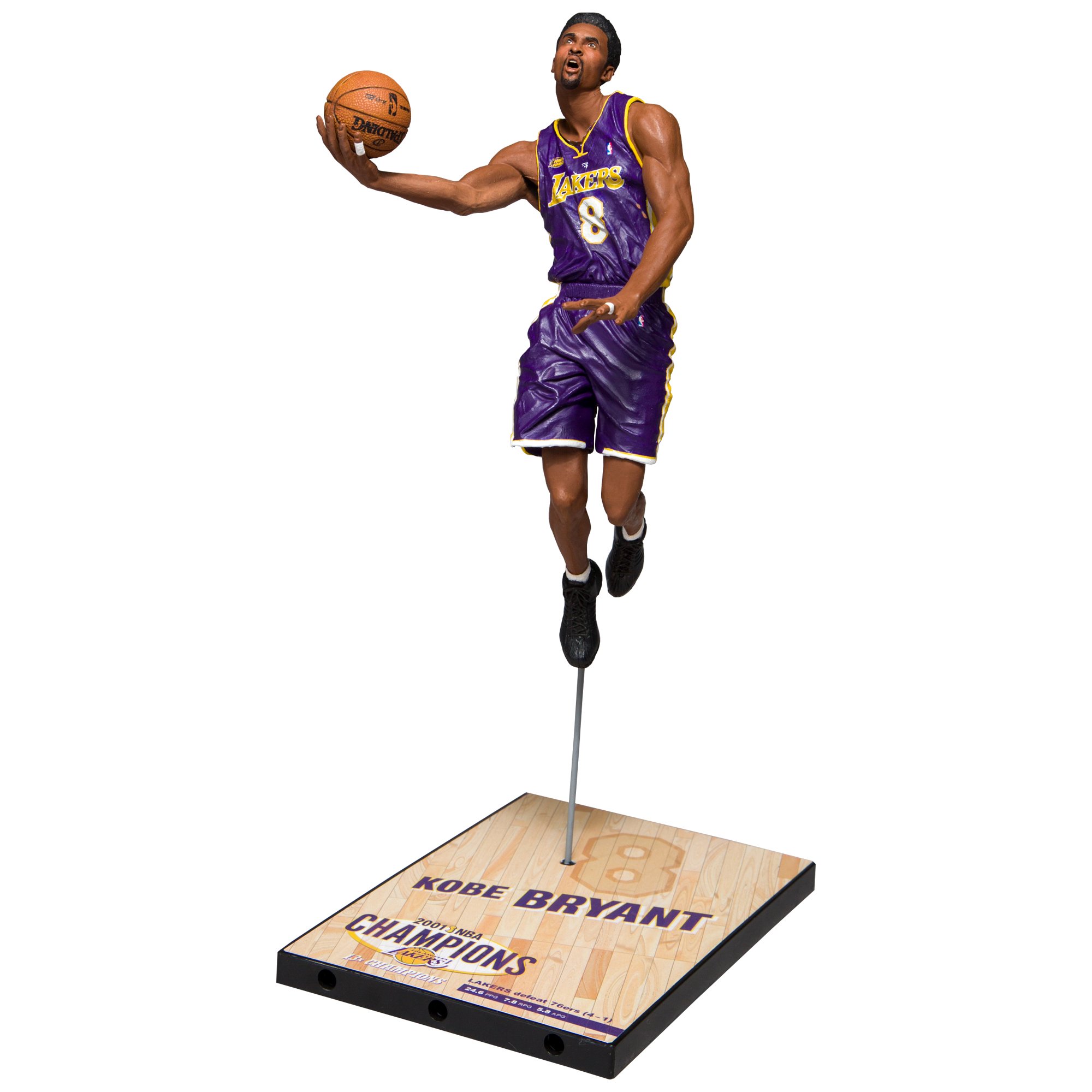 McFarlane Toys Kobe Bryant 2001 NBA Finals Action Figure - Limited Edition Collectible for Basketball Fans, Gift for NBA Lovers, Perfect for Display & Play