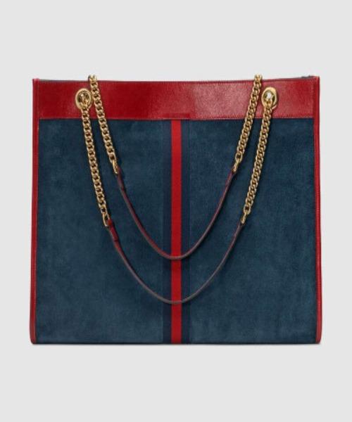 Gucci Rajah Large Tote Bag in Dark Blue | Luxury Designer Handbag for Women | Perfect for Work, Travel & Everyday Use