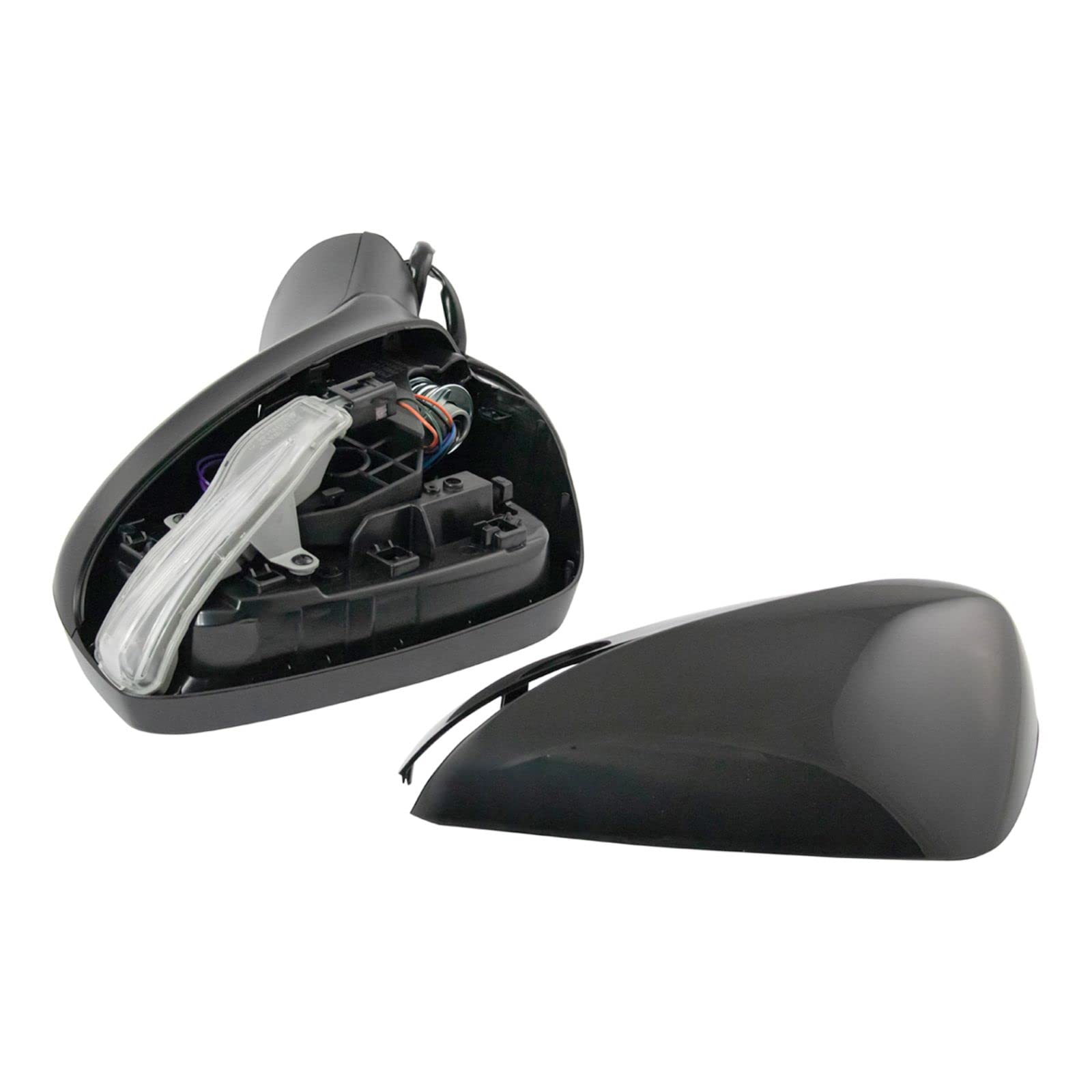 Heated Side Mirror Set for Driver & Passenger - Compatible with 2015-2016 Mazda CX-5 (MA1320208, MA1321208) - No Blind Spot Monitor - Perfect for Winter Driving & Enhanced Visibility