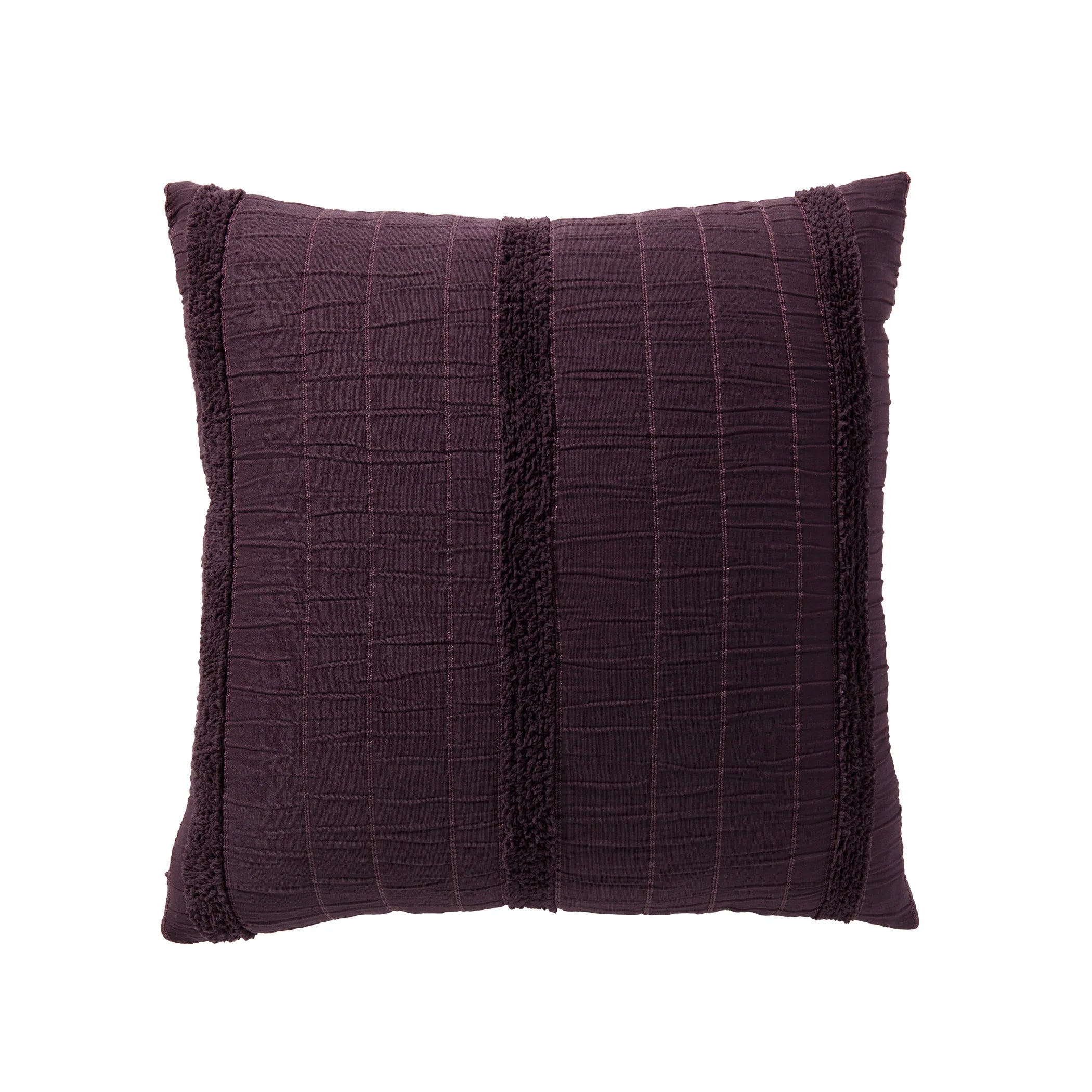 Bianca Malua Grape Square Filled Cushion - Soft Decorative Throw Pillow for Sofa, Bed, Living Room & Home Decor