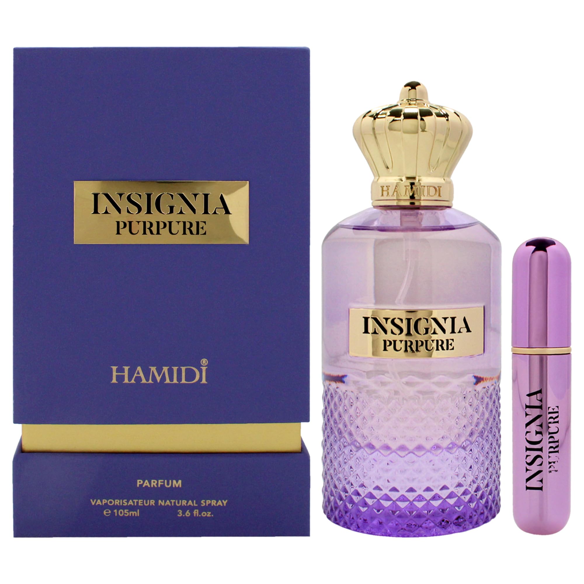 Hamidi Insignia - Purple Perfume for Women - 3.6 oz Eau de Parfum Spray - Elegant Evening & Special Occasion Fragrance