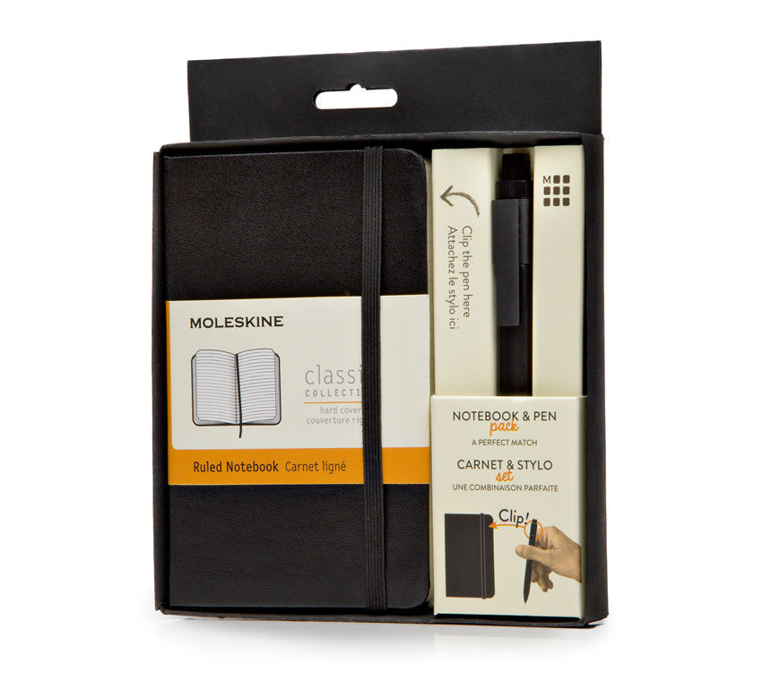 Premium Moleskine Notebook Bundle with Roller Pen & Hard Cover - Perfect for Journaling, Note Taking, and Gift Giving