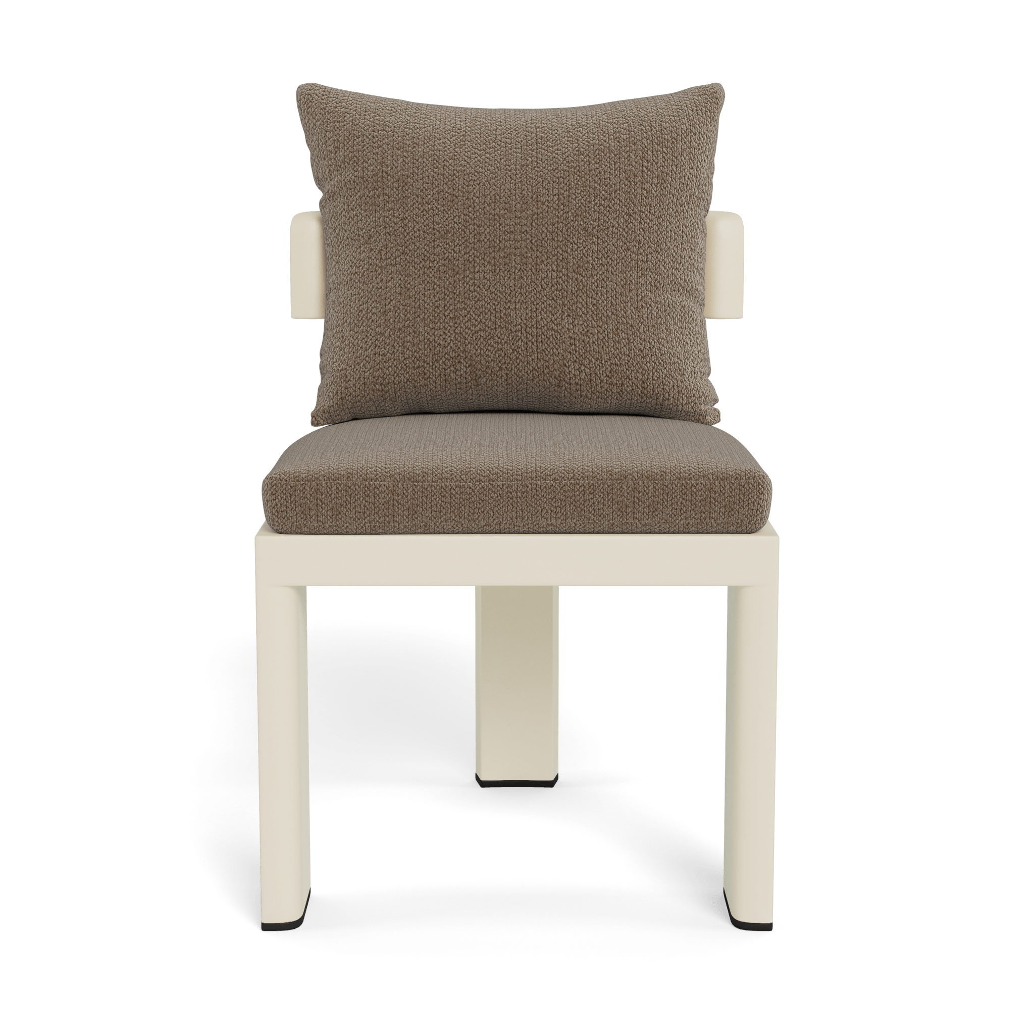 Victoria Aluminum Armless Dining Chair - Modern Outdoor/Indoor Dining Chair for Patio, Restaurant, and Kitchen - Lightweight & Durable Metal Chair