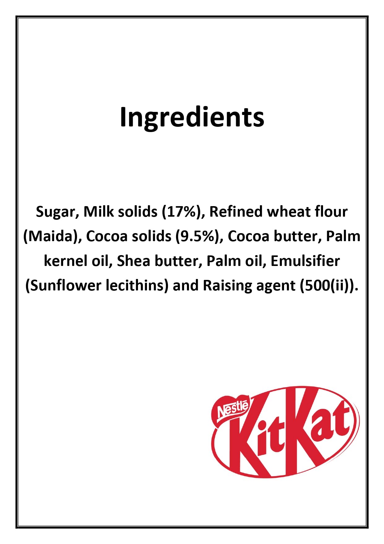 KIT KAT Chunky Milk Chocolate Bar - 1.41oz (40g) - Perfect for Snacking, Gifts & Dessert Toppings