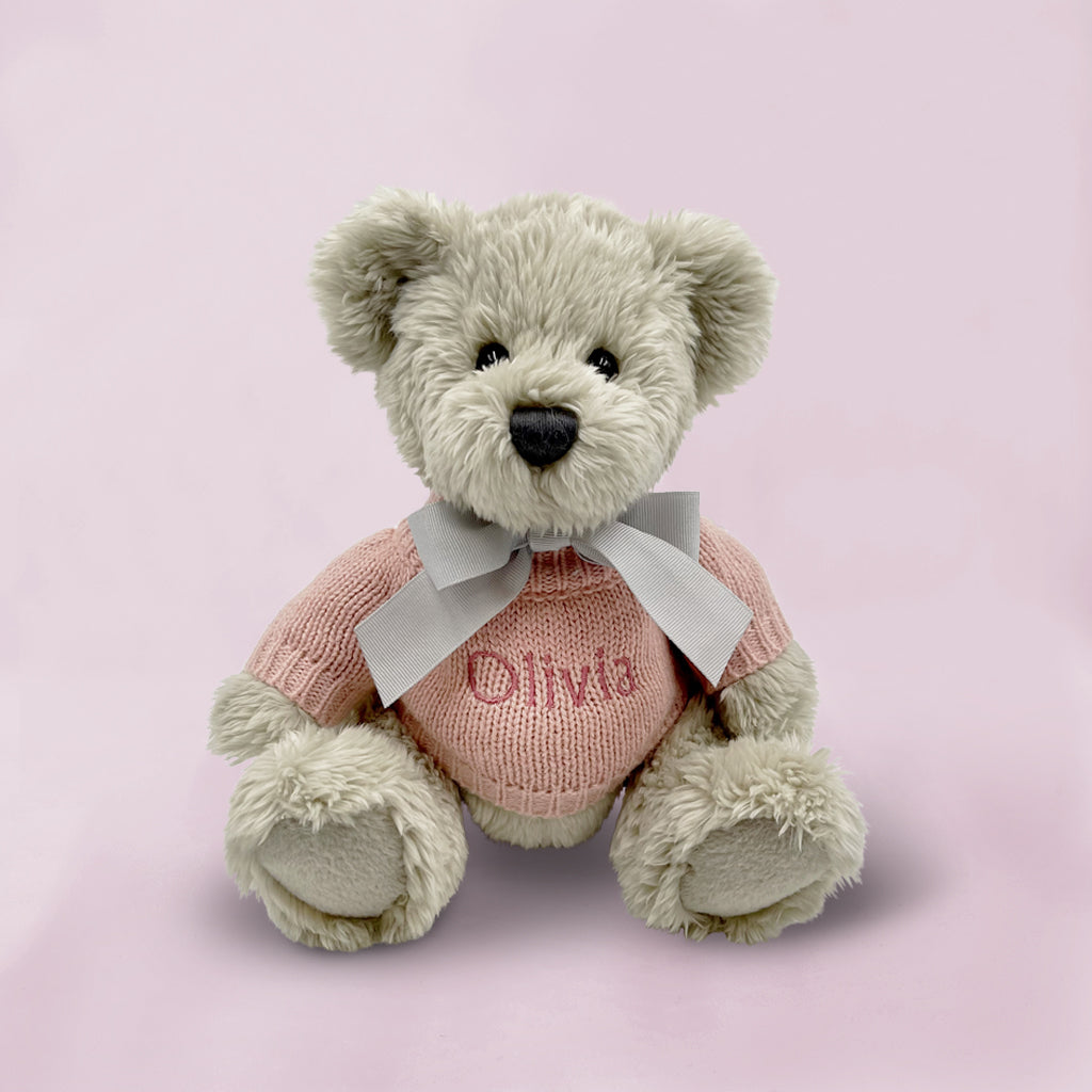Personalized Berkeley Bear & Little Love Baby Wrap in Pink - Soft & Comfortable Newborn Swaddle Blanket for Baby Shower Gifts & Nursery Essentials