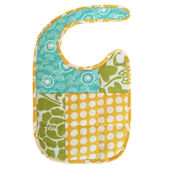 Scrappy Citrus Bib - Waterproof Baby Feeding Bib with Adjustable Neckband for Messy Eaters - Perfect for Mealtime, Snacks, and Outdoor Dining