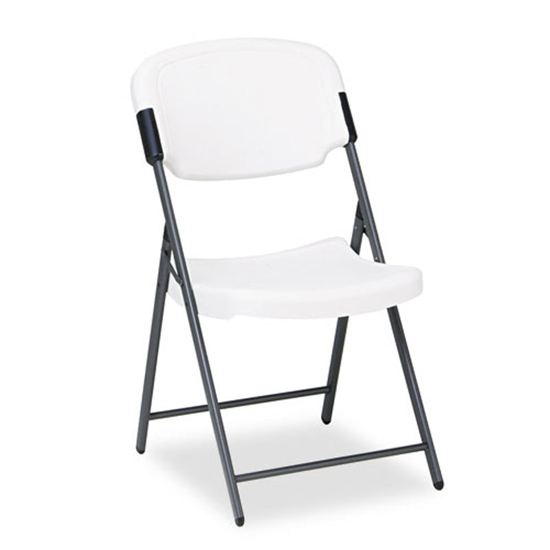 Durable Resin & Steel Folding Chair - Heavy Duty Indoor Outdoor Use for Camping, Picnics, Parties & Events