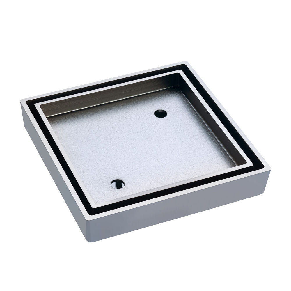 Fienza 90mm Square Tile Bed Floor Waste Drain Cover - Bathroom & Shower Drain Grate for Home & Commercial Use