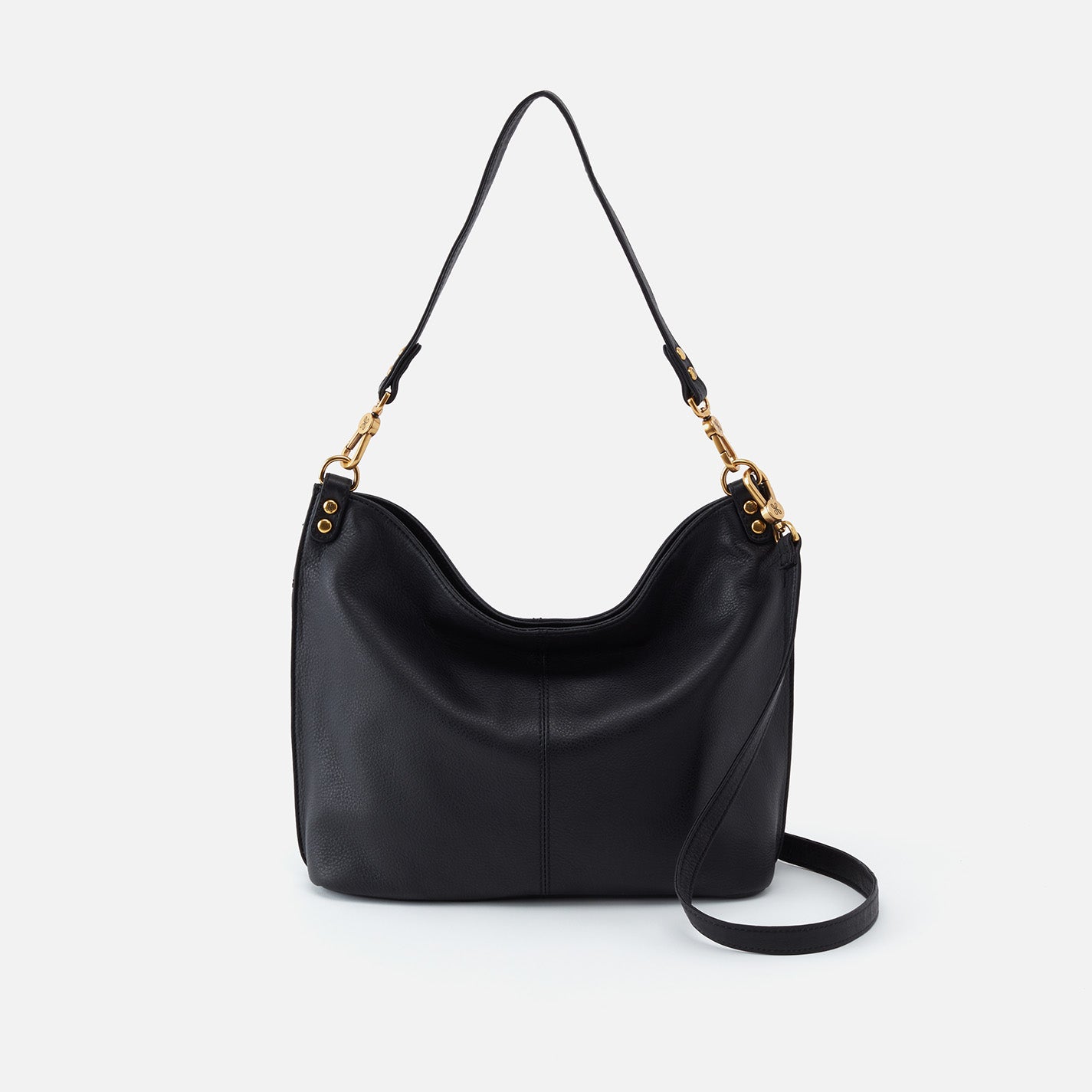 Premium Pebbled Leather Pier Shoulder Bag for Women - Stylish Black Crossbody Purse for Work, Travel & Everyday Use