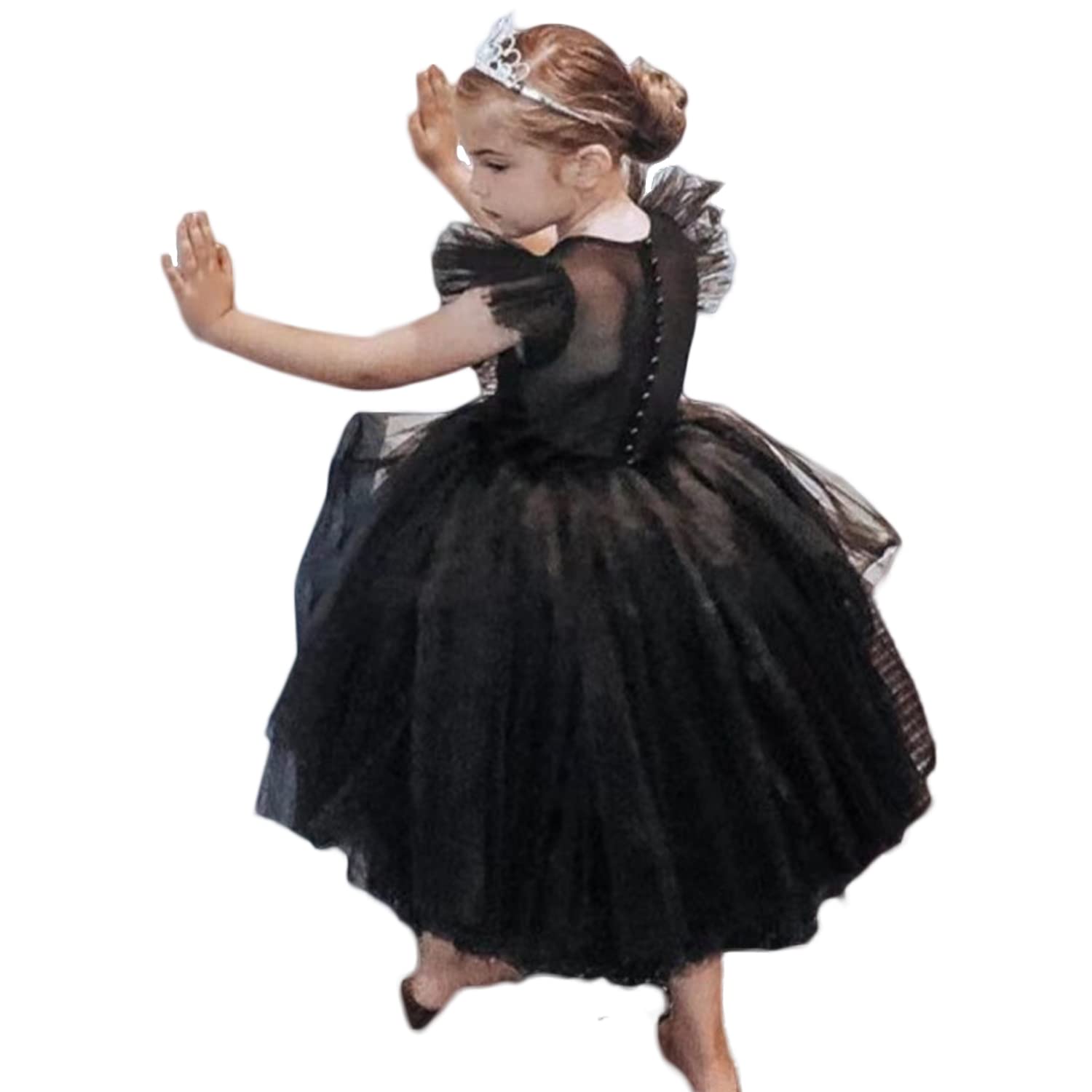 TTYAOVO Flower Girls Dresses for Toddlers - Princess Wedding Party Gown with Floral Design | Perfect for Flower Girls, Pageants & Special Occasions