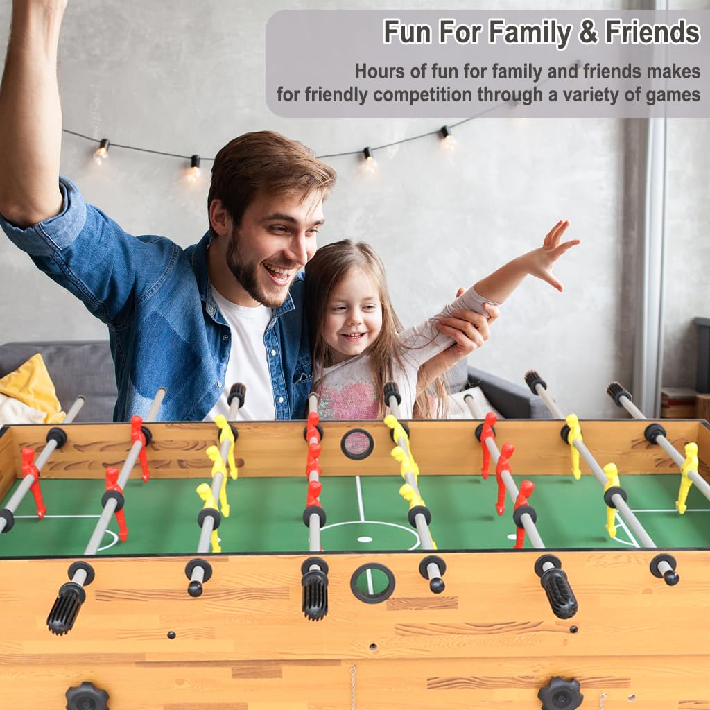 IFOYO 10-in-1 Multi-Game Table Set - Hockey, Foosball, Bowling, Billiards, Ping Pong, Chess, Checkers, Shuffleboard & Backgammon - Perfect for Game Rooms, Family Gatherings & Indoor Entertainment