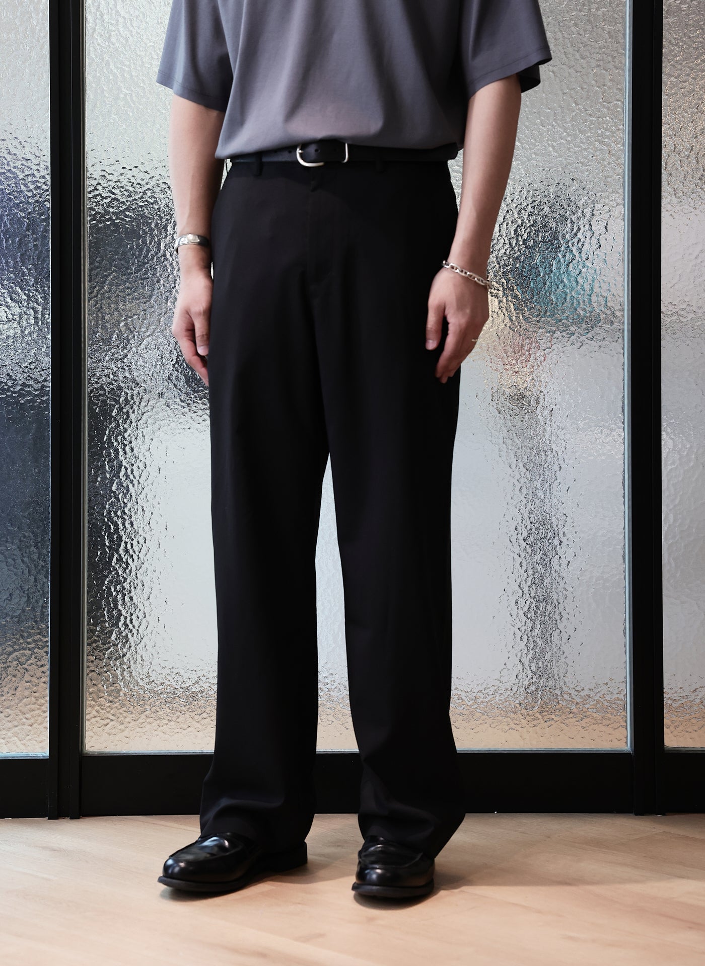 Stylish Polyester Wide Leg Straight Pants for Women - Comfortable High Waist Trousers for Office, Travel & Casual Wear