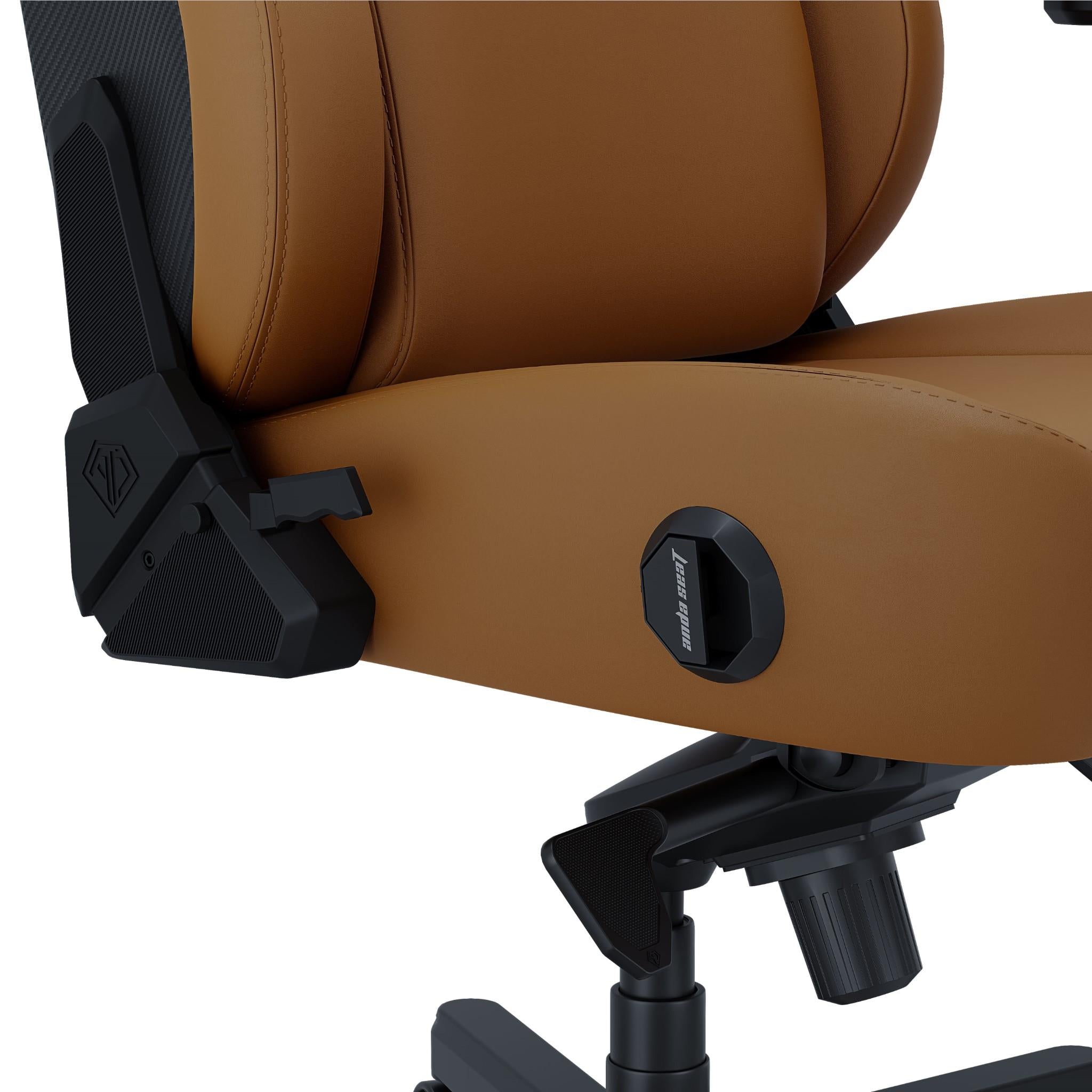 Anda Seat Kaiser 4 Series XL Premium Ergonomic Gaming Chair - Bentley Brown Leather - Heavy Duty Office & Racing Style Computer Chair for PC & Console Gamers - Perfect for Esports, Streaming & Home Office Workspace