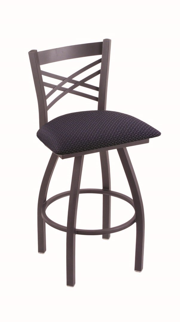 Holland Bar Stool Co. XL 820 Catalina Swivel Bar Stool with Graph Anchor Design - Adjustable Height Counter Stool for Kitchen Island, Bar, and Dining Room