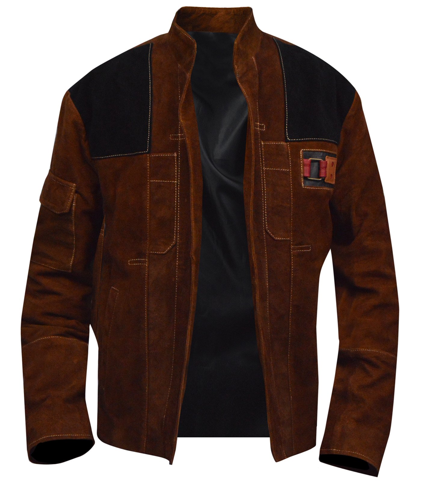 Han Solo Star Wars Story Brown Suede Leather Jacket for Men & Women - XXS to 3XL - Cosplay, Halloween Costume & Movie-Themed Outfits
