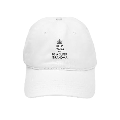 White - Keep Calm Super Grandma