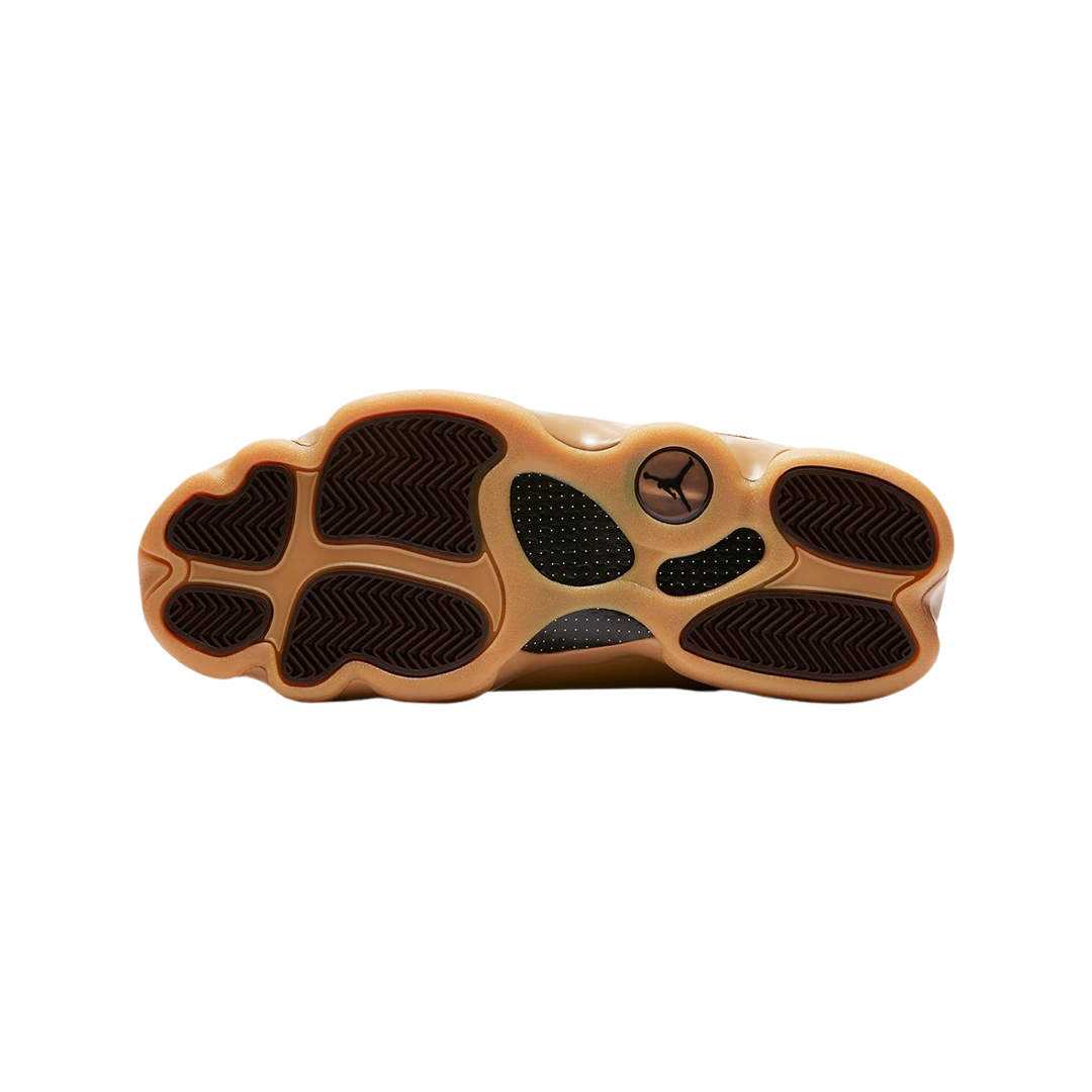 Air Jordan 13 Retro OG Wheat Elemental Gold Baroque Brown Gum Sneakers 414571-705 - Men's Basketball Shoes for Streetwear & Casual Outfits